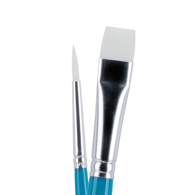 Creative Mark Masking Fluid Paint Brushes (Set of 10) - Watercolor Brushes Contains Synthetic Hair w/Short Wood Handles - Image 3